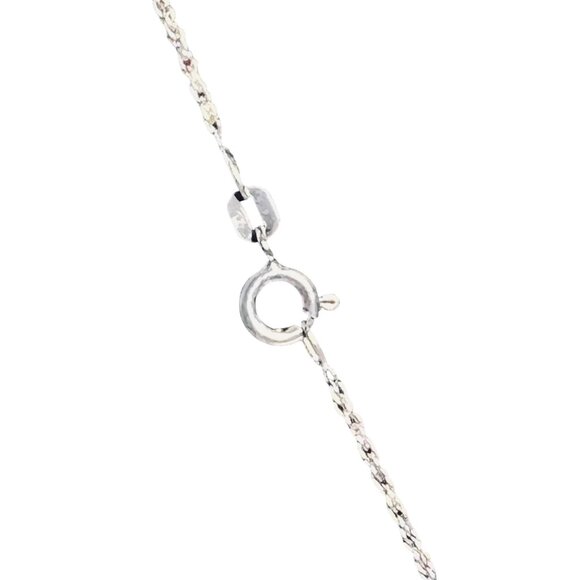Affinity Diamonds Sterling Silver Necklace With Round Diamond Pendant (5999) - Picture 8 of 8